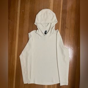 LULULEMON CREAM WAFFLE HOODIE ( small )